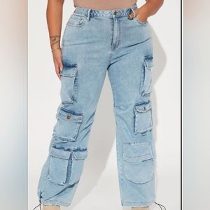Fashion Nova size 13 cargo jeans